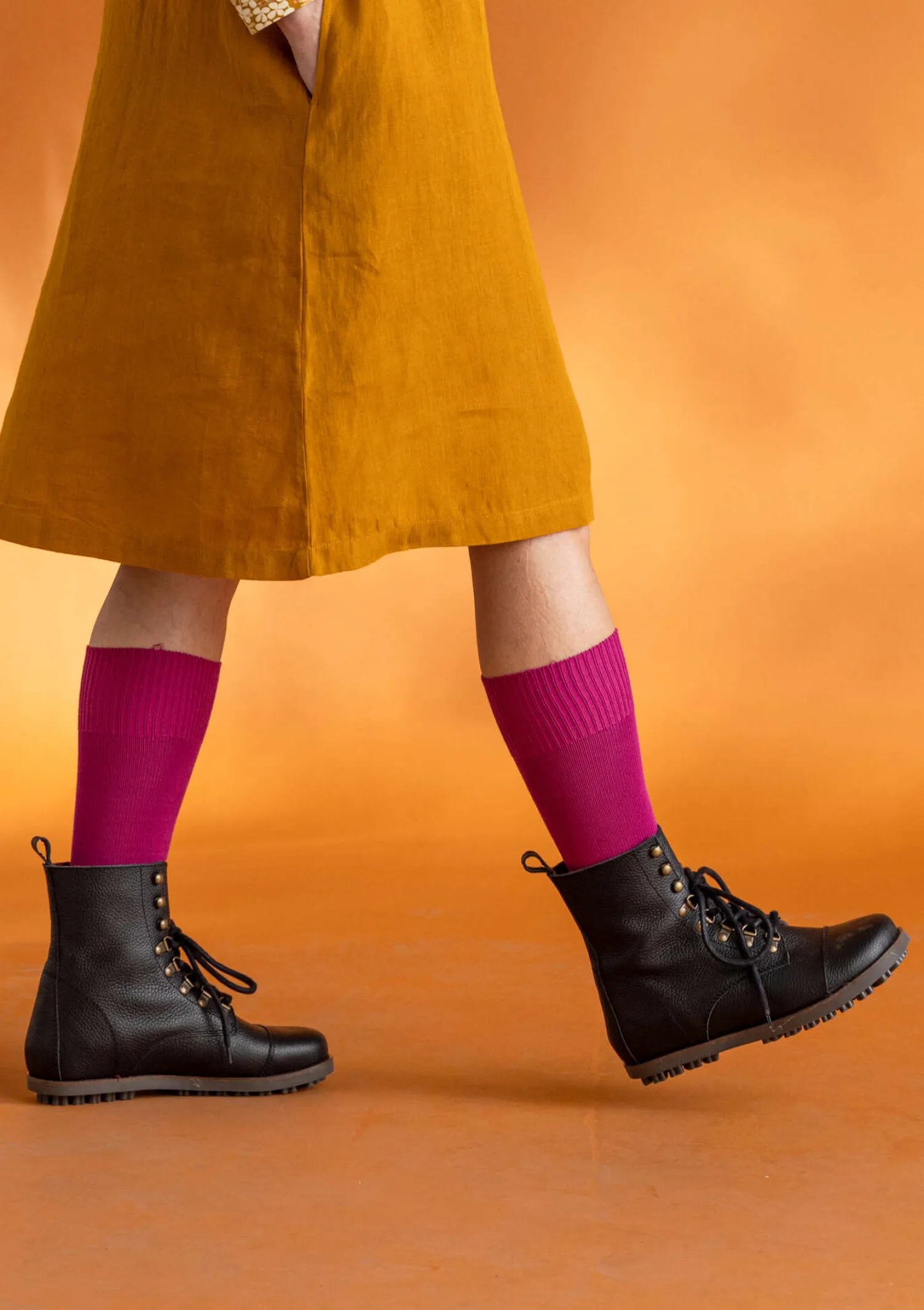 Shop Gudrun Sjödén Stiefeletten aus Nappaleder purpur