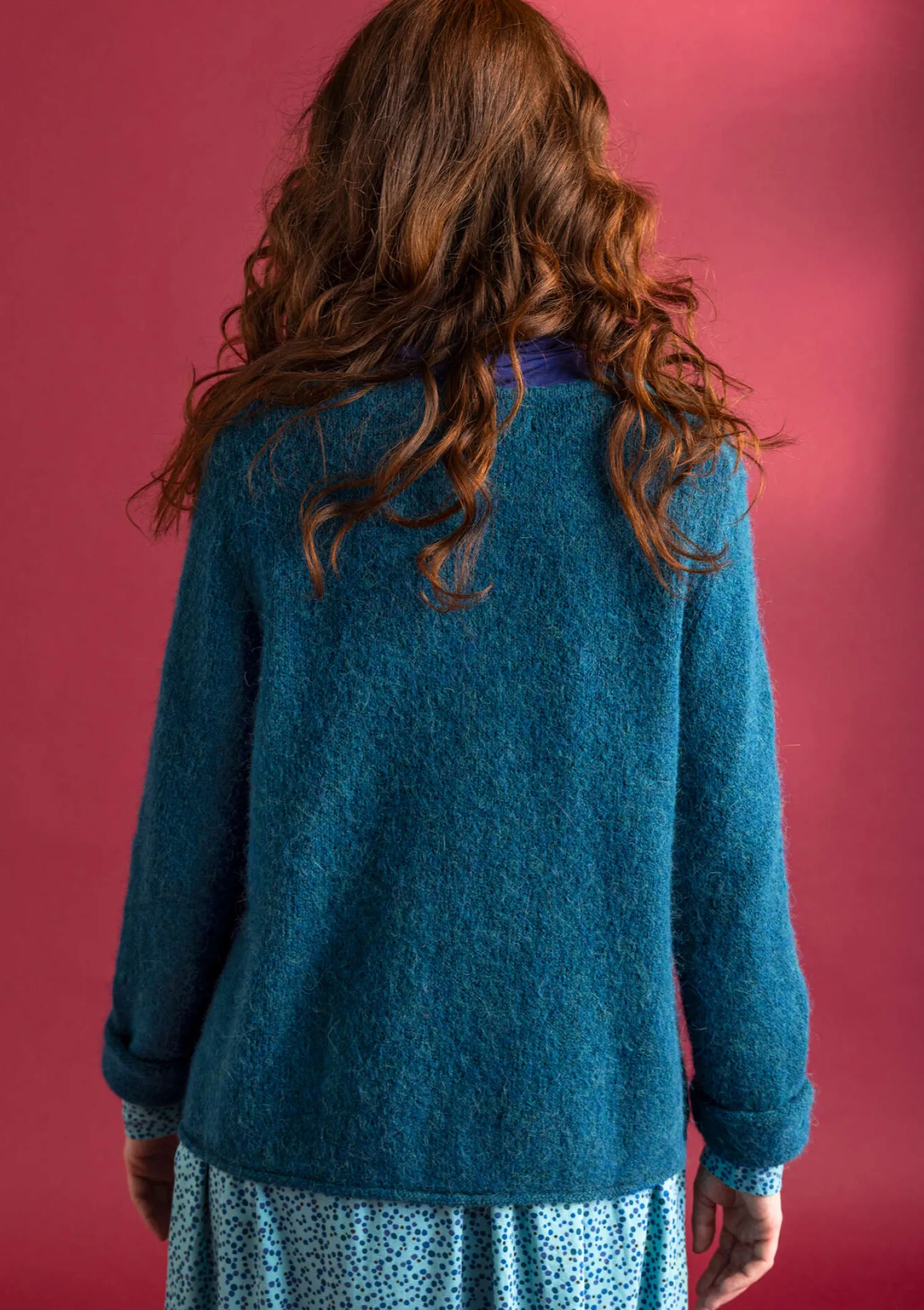 Sale Gudrun Sjödén Strickjacke aus Alpakagemisch feder-melange
