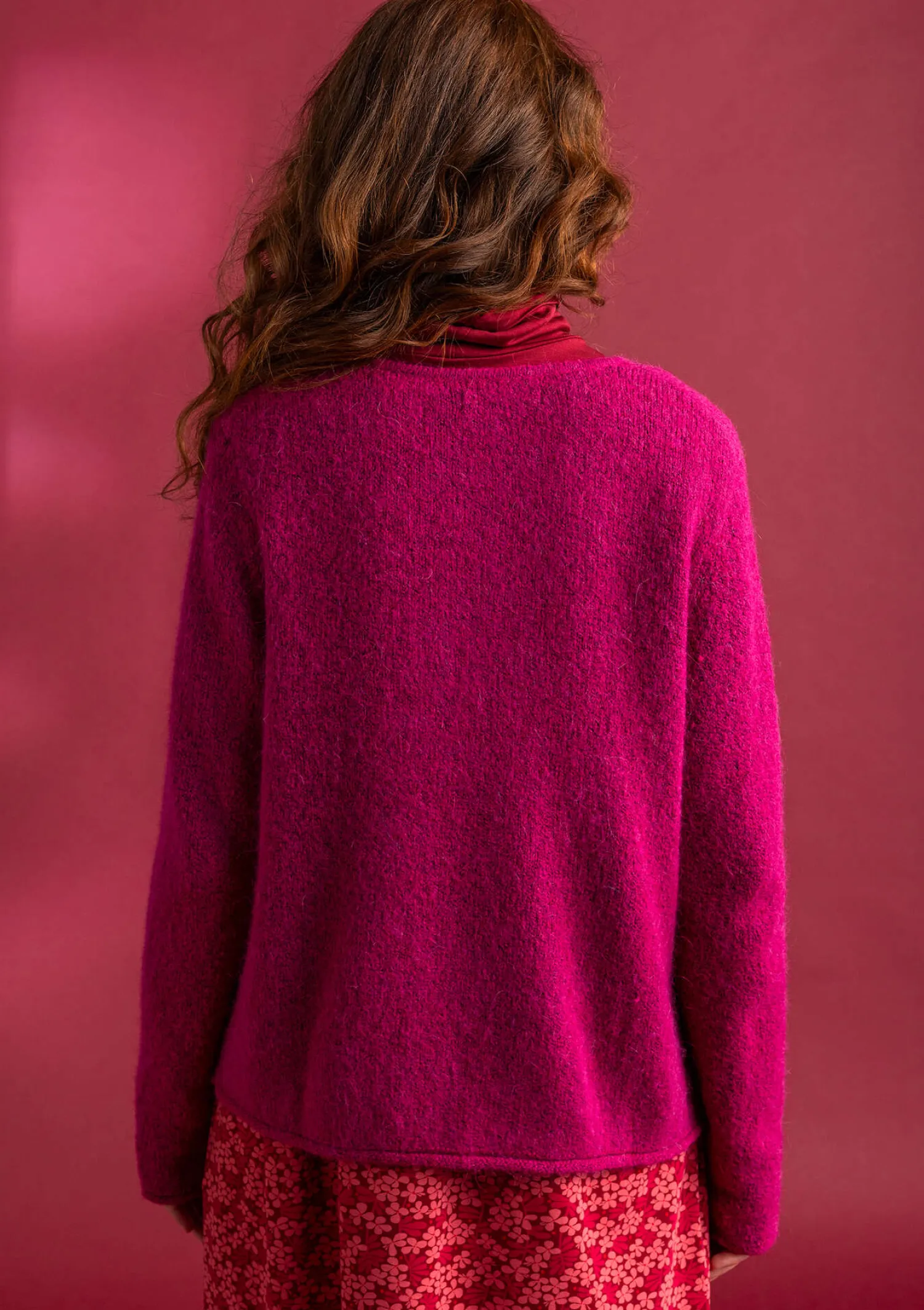 New Gudrun Sjödén Strickjacke aus Alpakagemisch dunkelaschgrau-melange