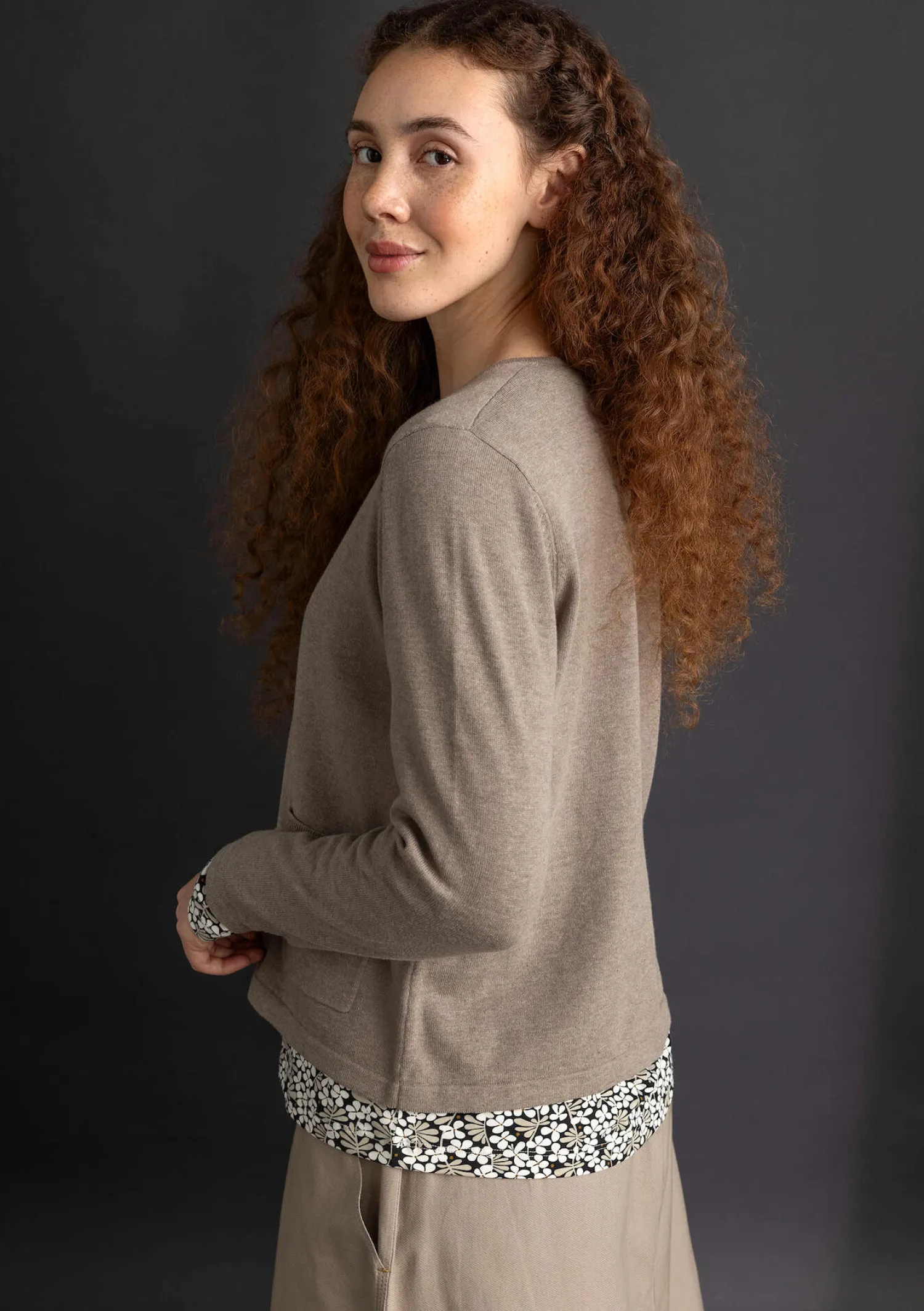 Sale Gudrun Sjödén Strickjacke aus Bio-/Recycling-Baumwolle dunkelindigo