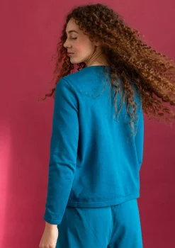 Store Gudrun Sjödén Strickjacke aus Bio-/Recycling-Baumwolle granatapfel