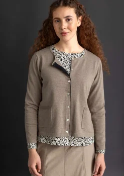 Fashion Gudrun Sjödén Strickjacke aus Bio-/Recycling-Baumwolle dunkelindigo