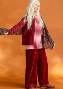 Outlet Gudrun Sjödén Strickjacke aus Bio-/Recycling-Baumwolle granatapfel