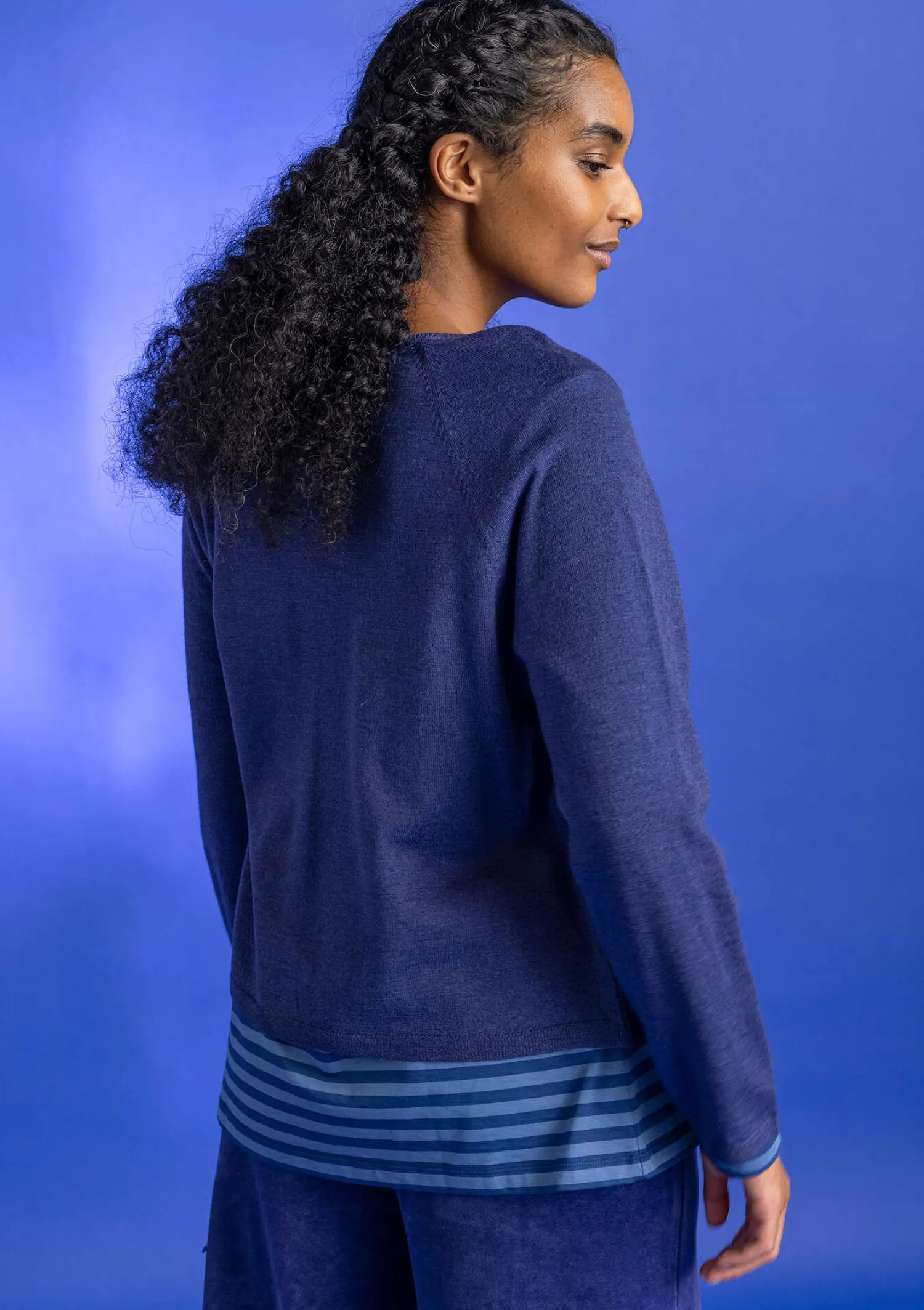 Cheap Gudrun Sjödén Strickjacke aus Bio-Wolle schwarz