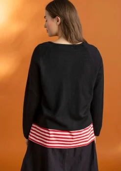 Sale Gudrun Sjödén Strickjacke aus Bio-Wolle veilchen