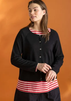 Store Gudrun Sjödén Strickjacke aus Bio-Wolle veilchen