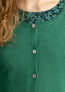 Outlet Gudrun Sjödén Strickjacke aus Bio-Wolle weinrot