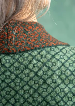 Flash Sale Gudrun Sjödén Strickjacke „Edda“ aus Recycling-Wollgemisch dunkelpetrol-melange