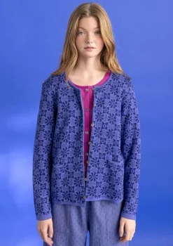 Best Gudrun Sjödén Strickjacke „Freja“ aus Bio-/Recycling-Baumwolle schwarz
