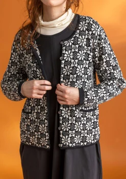 Cheap Gudrun Sjödén Strickjacke „Freja“ aus Bio-/Recycling-Baumwolle meeresgrün