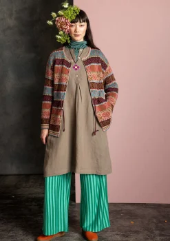 Best Gudrun Sjödén Strickjacke „Klara“ aus Bio-/Recycling-Baumwolle rapsfeld