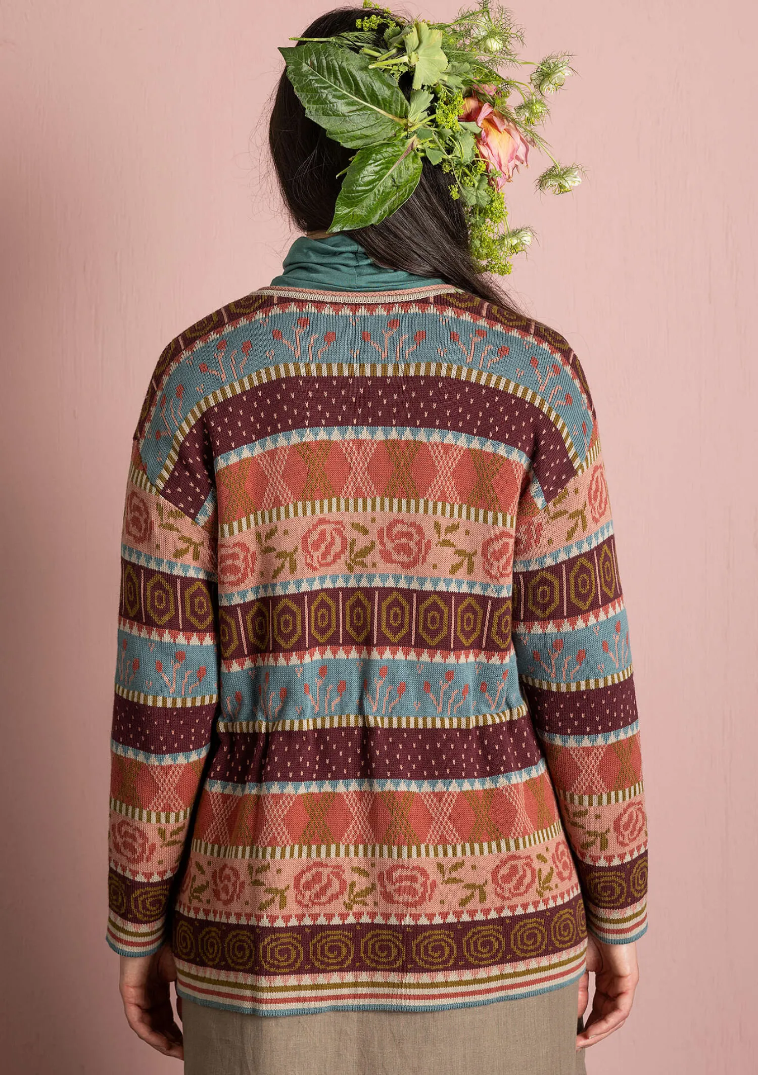 Best Gudrun Sjödén Strickjacke „Klara“ aus Bio-/Recycling-Baumwolle rapsfeld