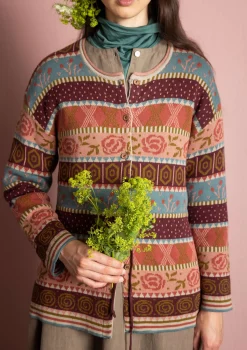 Best Gudrun Sjödén Strickjacke „Klara“ aus Bio-/Recycling-Baumwolle rapsfeld