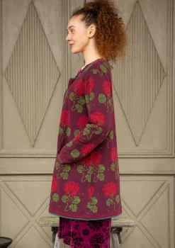 Best Gudrun Sjödén Strickjacke „Mårbacka“ aus Bio-/Recycling-Baumwolle flaschengrün