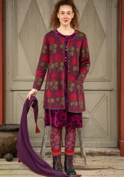 Clearance Gudrun Sjödén Strickjacke „Mårbacka“ aus Bio-/Recycling-Baumwolle flaschengrün
