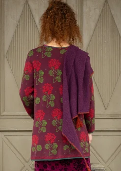Clearance Gudrun Sjödén Strickjacke „Mårbacka“ aus Bio-/Recycling-Baumwolle flaschengrün