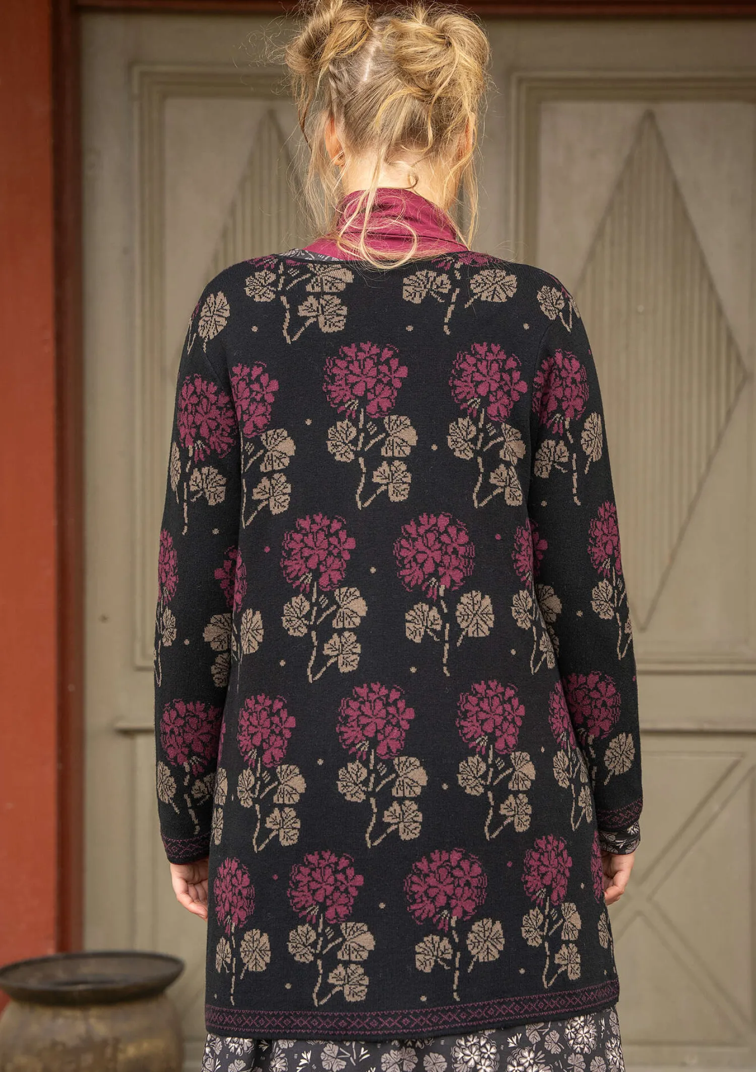 Flash Sale Gudrun Sjödén Strickjacke „Mårbacka“ aus Bio-/Recycling-Baumwolle flaschengrün