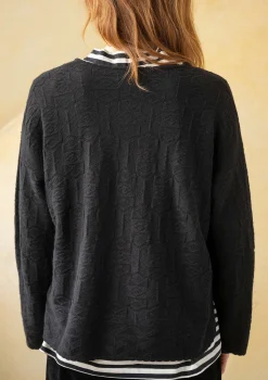 New Gudrun Sjödén Strickjacke „Nova“ aus Lammwolle senf-melange