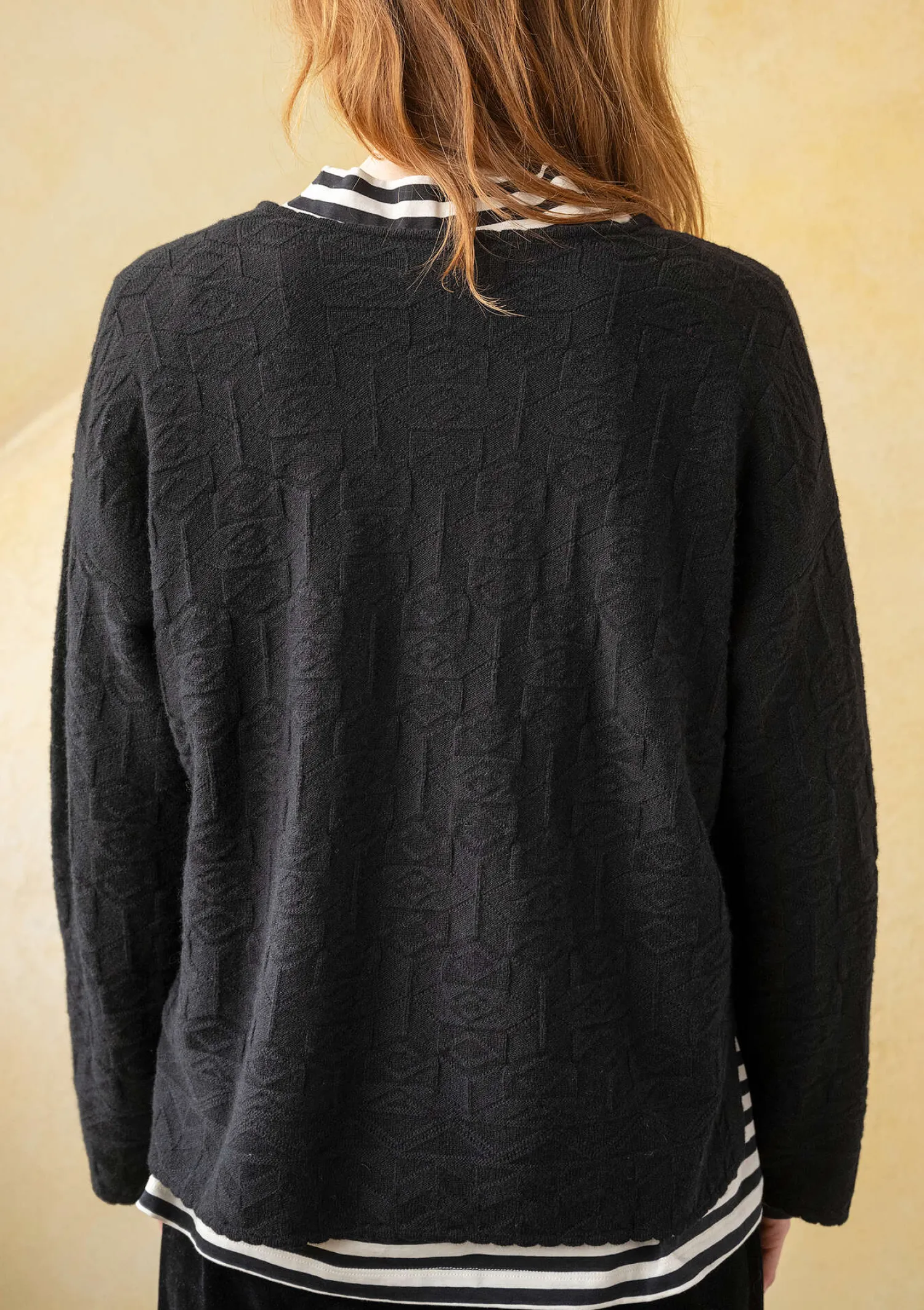 Cheap Gudrun Sjödén Strickjacke „Nova“ aus Lammwolle indigo
