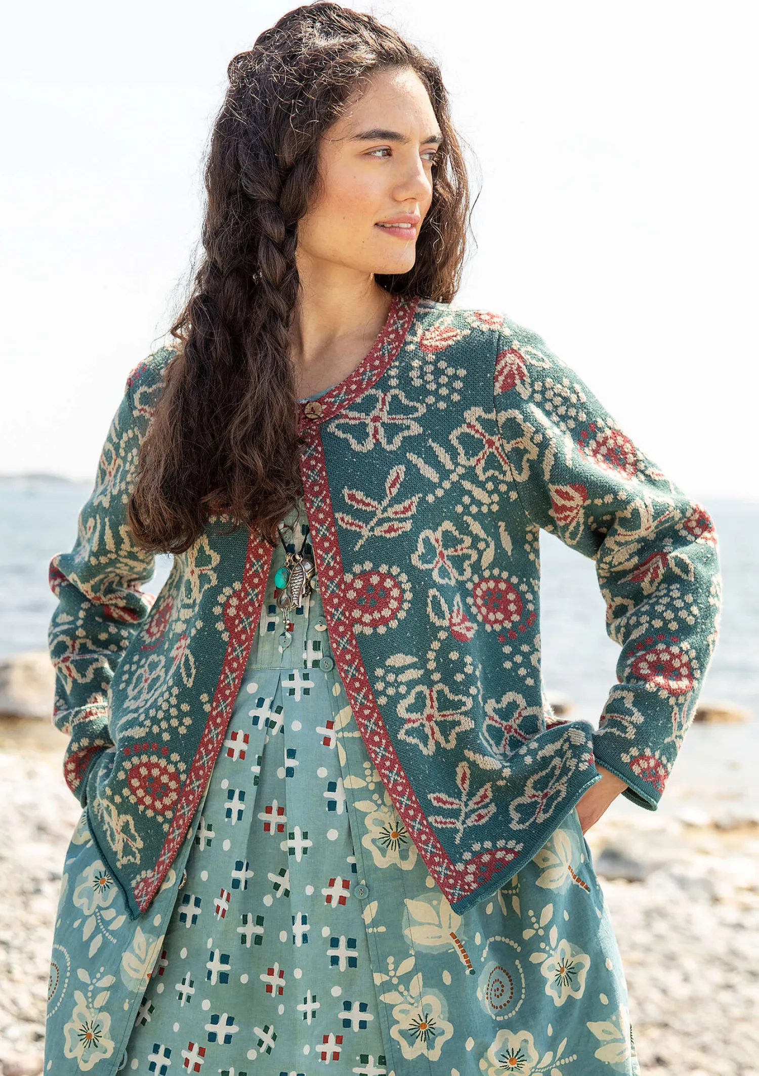 Best Sale Gudrun Sjödén Strickjacke „Rashmi“ aus Bio-Baumwolle schwarzesKashish