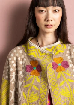 Store Gudrun Sjödén Strickjacke „Viktoria“ aus Baumwolle/Lammwolle indigo