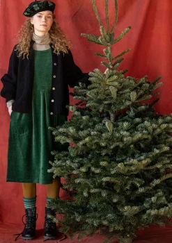 Best Gudrun Sjödén Strickjacke „Vinternatt“ aus Bio- und Recycling-Baumwolle/Alpakawollgemisch tomate