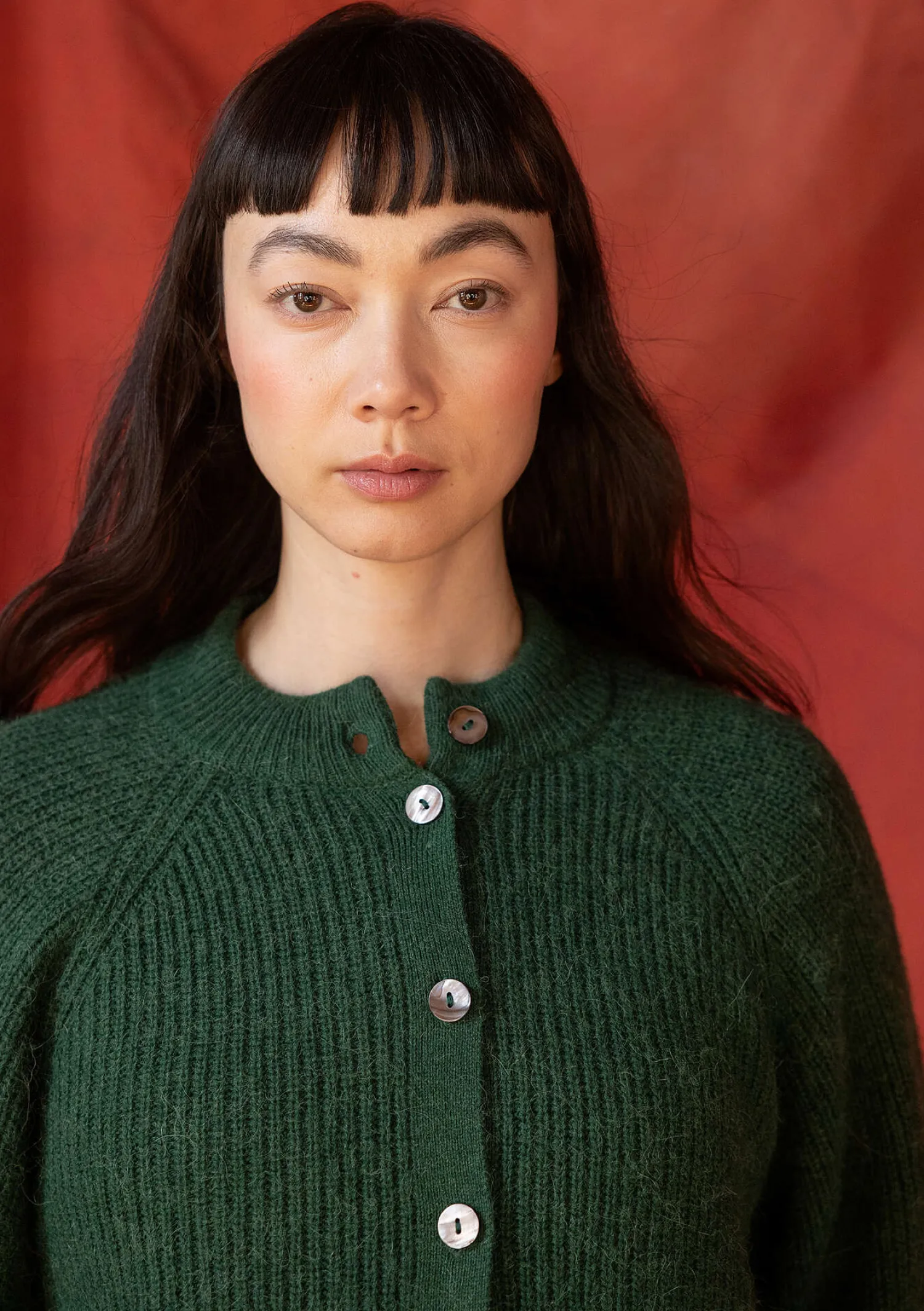 Discount Gudrun Sjödén Strickjacke „Vinternatt“ aus Bio- und Recycling-Baumwolle/Alpakawollgemisch schwarz