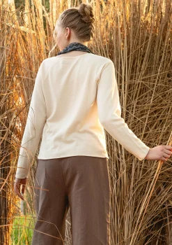 Discount Gudrun Sjödén Strickpullover aus Bio-/Recycling-Baumwolle ungefärbt
