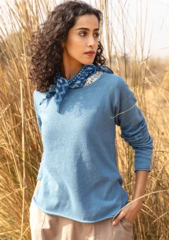 Discount Gudrun Sjödén Strickpullover aus Bio-/Recycling-Baumwolle ungefärbt
