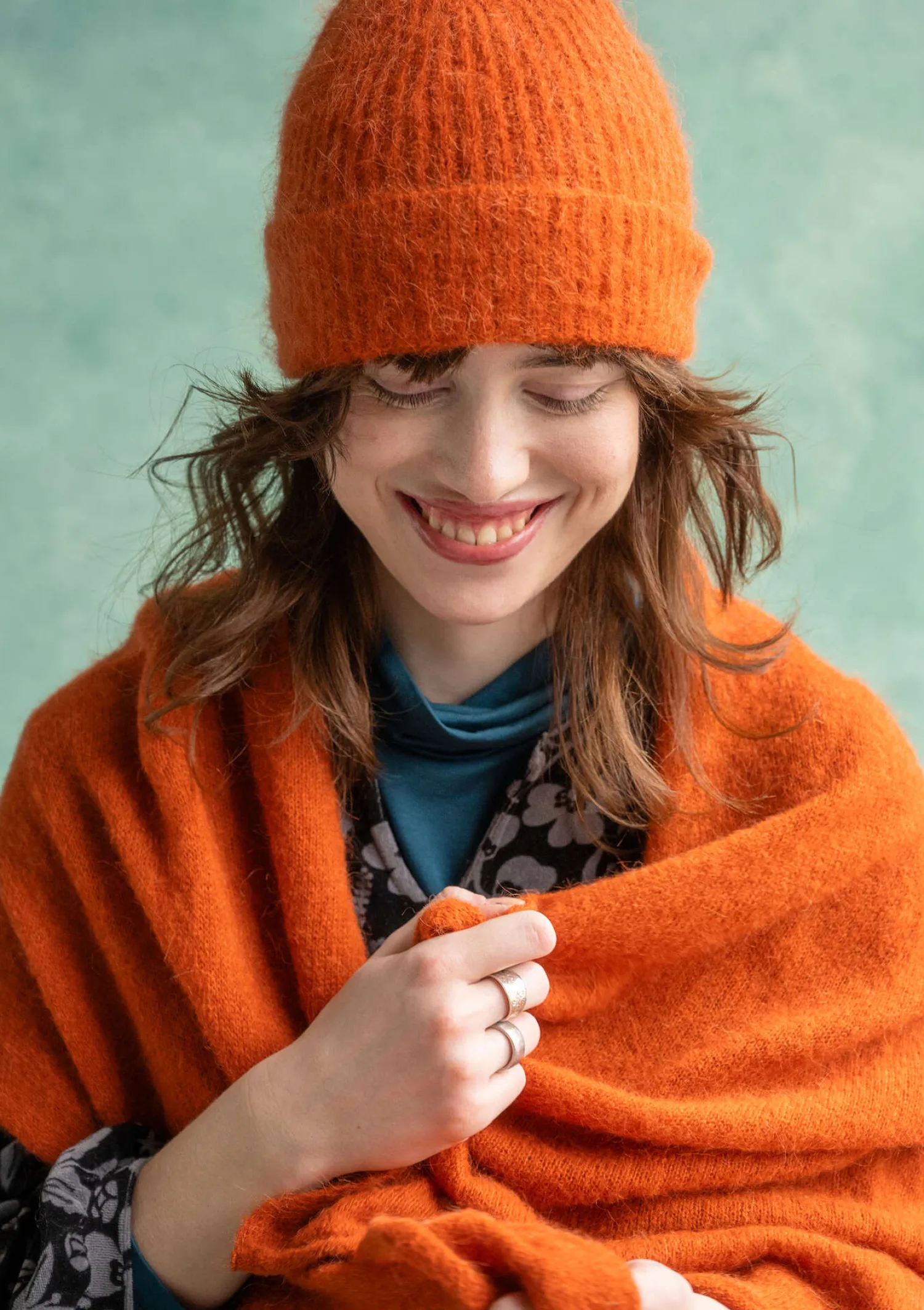 Flash Sale Gudrun Sjödén Strickschal aus Alpakagemisch schwarz