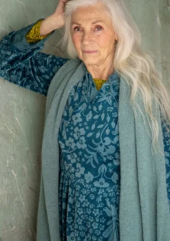 Hot Gudrun Sjödén Strickschal aus Alpakagemisch wermutkraut