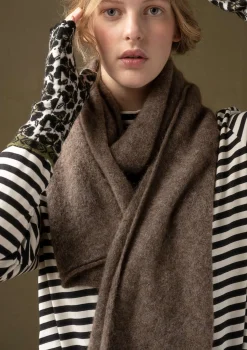 Flash Sale Gudrun Sjödén Strickschal aus Alpakagemisch kartoffel-melange
