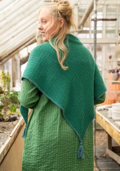 Fashion Gudrun Sjödén Strickschal aus Lammwolle/ Recycling-Wolle schwarz