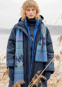 Best Sale Gudrun Sjödén Strickschal „Borealis“ aus Bio- und Recycling-Baumwolle/Wolle zartindigo