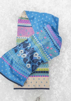 Best Sale Gudrun Sjödén Strickschal „Borealis“ aus Bio- und Recycling-Baumwolle/Wolle zartindigo