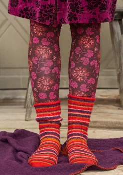 Clearance Gudrun Sjödén Stricksocken aus Lammwolle/Recycling-Wolle hellflaschengrün