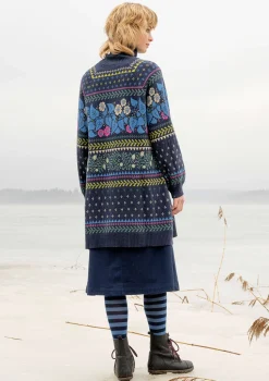 Sale Gudrun Sjödén Stricktunika „Borealis“ aus Bio- und Recycling-Baumwolle/Wolle hellsalbei