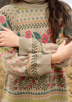 Best Gudrun Sjödén Stricktunika „Borealis“ aus Bio- und Recycling-Baumwolle/Wolle hellsalbei