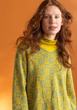 Cheap Gudrun Sjödén Stricktunika „Freja“ aus Bio-/Recycling-Baumwolle alpenveilchen