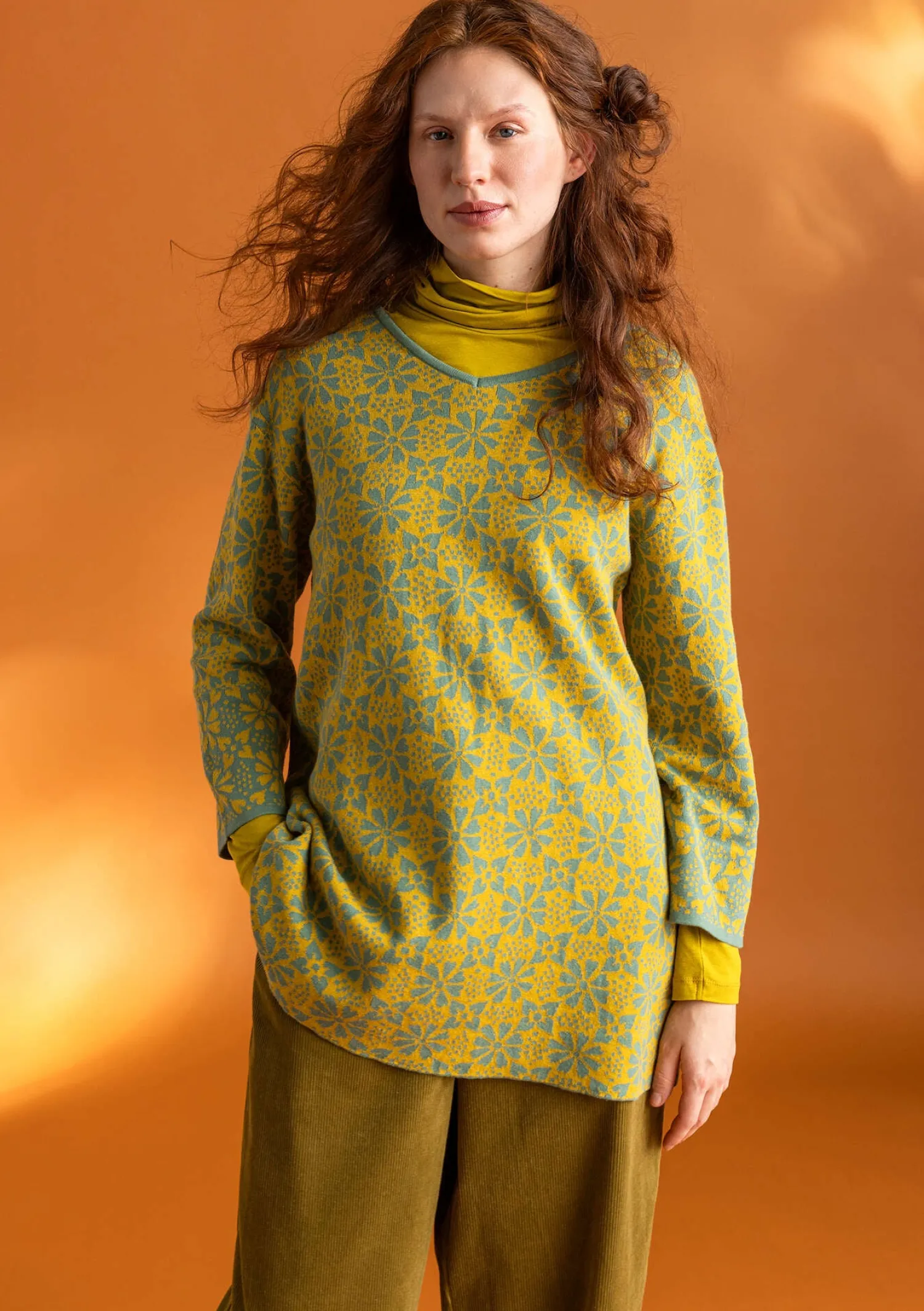 Best Gudrun Sjödén Stricktunika „Freja“ aus Bio-/Recycling-Baumwolle feder