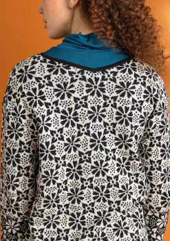 Cheap Gudrun Sjödén Stricktunika „Freja“ aus Bio-/Recycling-Baumwolle veilchen