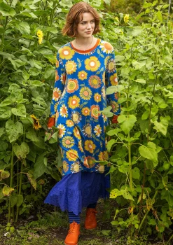 Cheap Gudrun Sjödén Trikotkleid „Sunflower“ aus Lyocell/Elasthan moosgrün