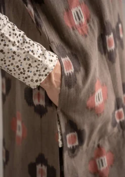New Gudrun Sjödén Tunika „Harda“ aus Baumwollgewebe kartoffel