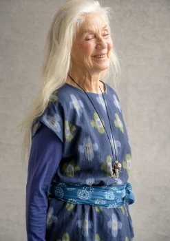 New Gudrun Sjödén Tunika „Harda“ aus Baumwollgewebe tinte