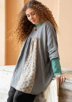 Best Sale Gudrun Sjödén Tunika „Sonata“ aus Leinen rosenholz