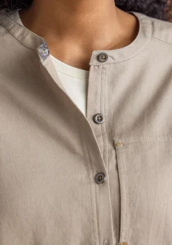Shop Gudrun Sjödén Twillbluse aus Bio-Baumwolle rotebete