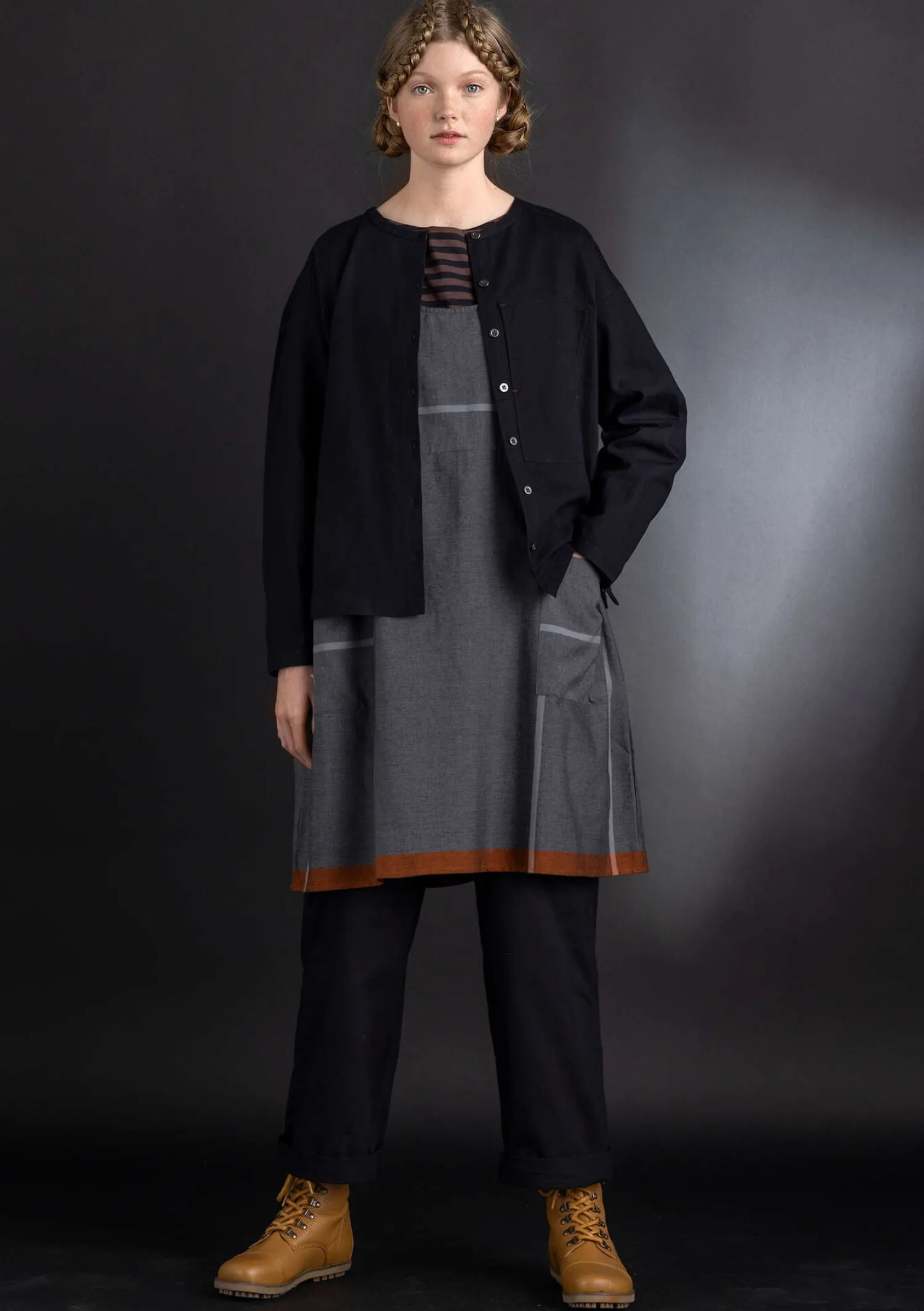 Online Gudrun Sjödén Twillbluse aus Bio-Baumwolle dunkelindigo