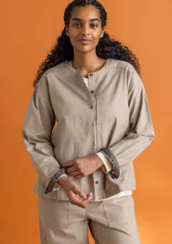 Fashion Gudrun Sjödén Twillbluse aus Bio-Baumwolle dunkelindigo