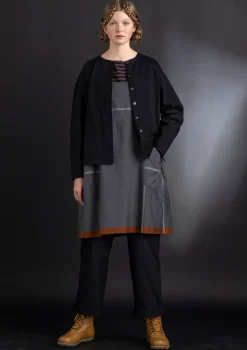 Clearance Gudrun Sjödén Twillbluse aus Bio-Baumwolle schwarz