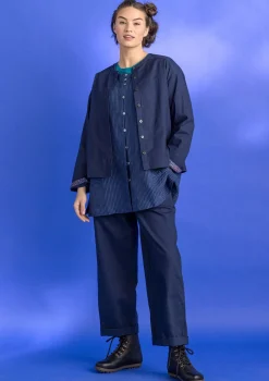Cheap Gudrun Sjödén Twillbluse aus Bio-Baumwolle schwarz